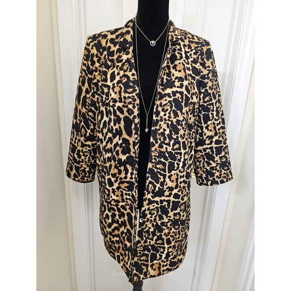 NYCC Jackets & Blazers - Leopard Print Womens Blazer Medium Mob Wife Career Work Wear